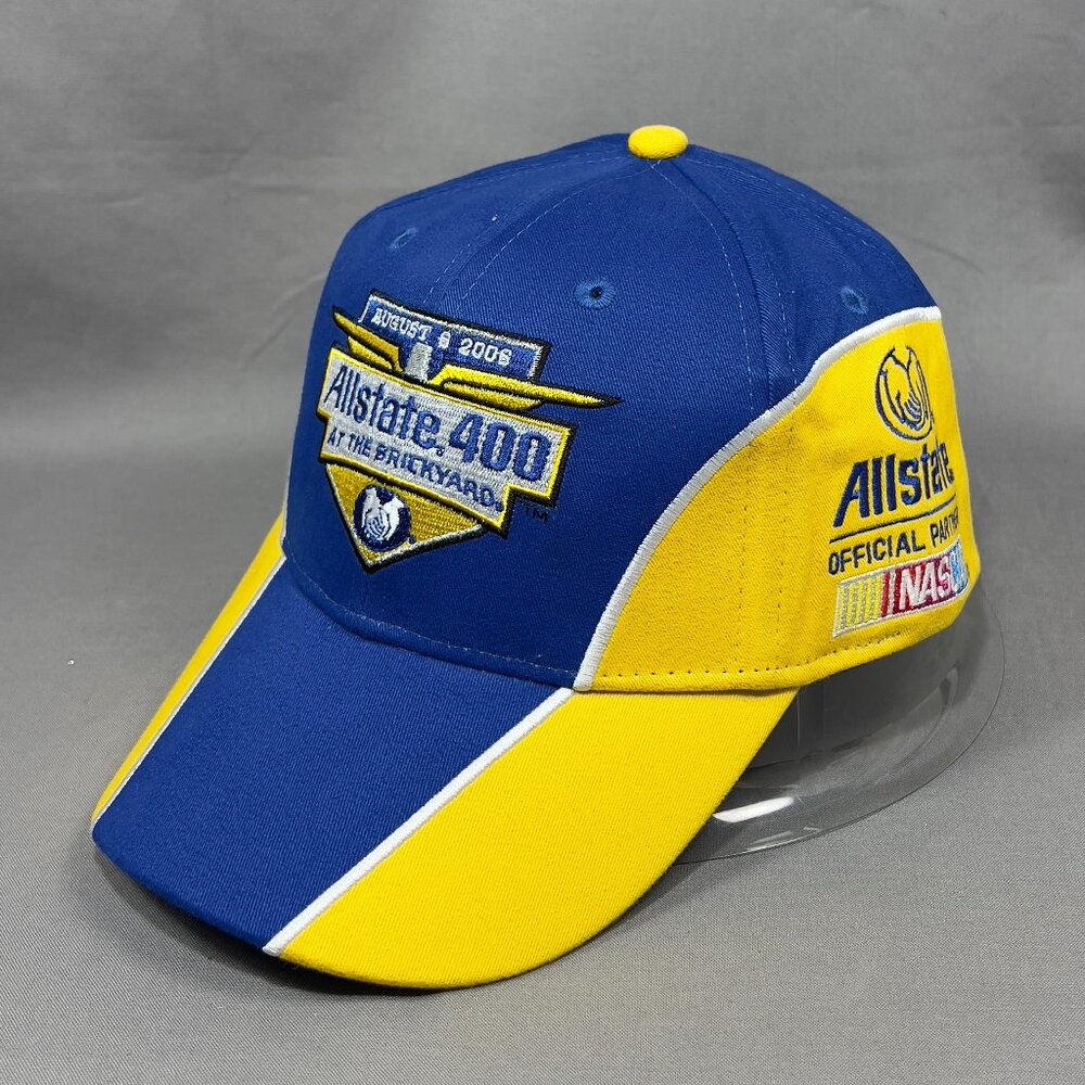 Allstate 400 Brickyard NASCAR Strapback Hat Pit Cap Racing Indianapolis Mens